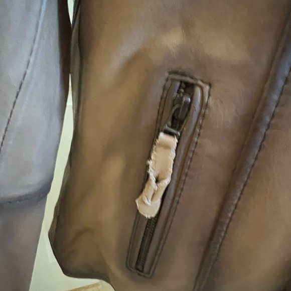 STS Ranch Wear Western Rodeo Leather jacket Fringe 2XL - 1X Plus Size Brown - Picture 8 of 16